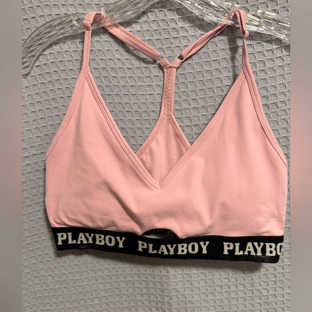 PLAYBOY Light Pink Bralette New Without Tags Womens large - Picture 2 of 14